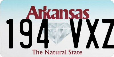 AR license plate 194VXZ