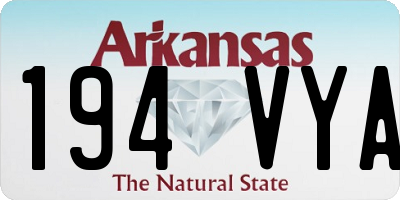 AR license plate 194VYA