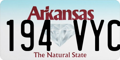 AR license plate 194VYC