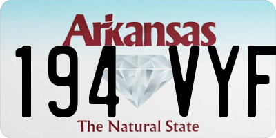 AR license plate 194VYF