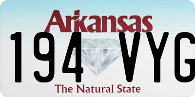 AR license plate 194VYG