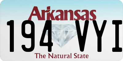 AR license plate 194VYI