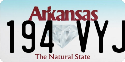 AR license plate 194VYJ