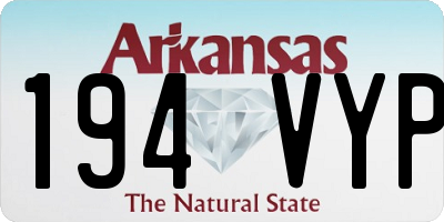 AR license plate 194VYP