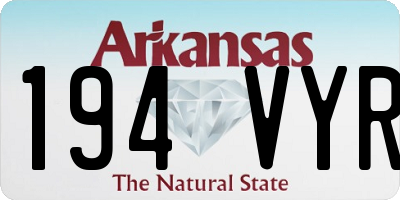 AR license plate 194VYR
