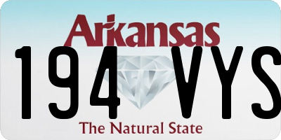 AR license plate 194VYS