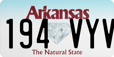 AR license plate 194VYV