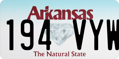 AR license plate 194VYW