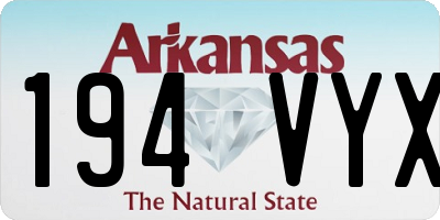 AR license plate 194VYX