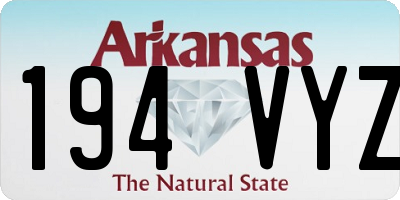 AR license plate 194VYZ