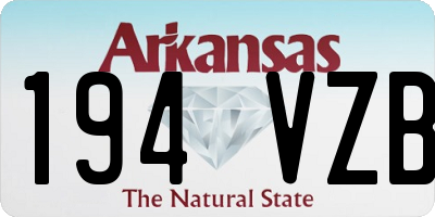 AR license plate 194VZB
