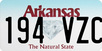 AR license plate 194VZC