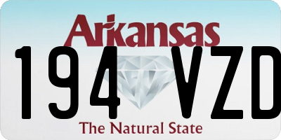 AR license plate 194VZD