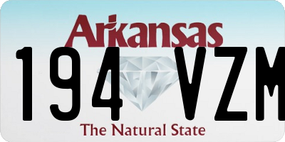 AR license plate 194VZM