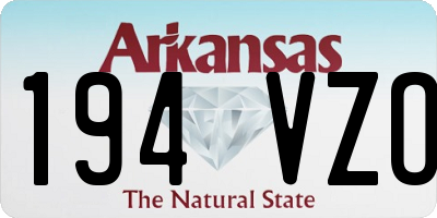 AR license plate 194VZO