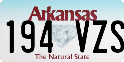 AR license plate 194VZS