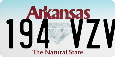 AR license plate 194VZV