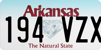 AR license plate 194VZX