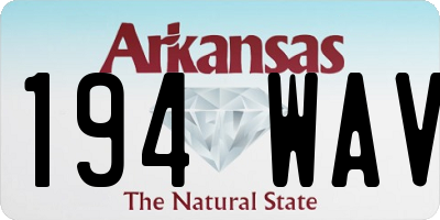 AR license plate 194WAV