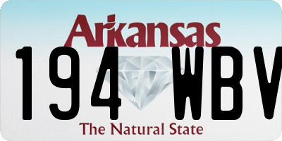 AR license plate 194WBV