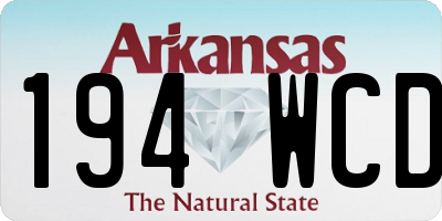AR license plate 194WCD