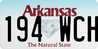 AR license plate 194WCH