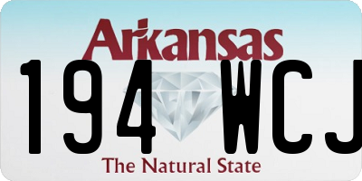 AR license plate 194WCJ