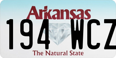 AR license plate 194WCZ