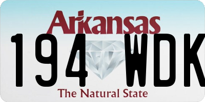 AR license plate 194WDK