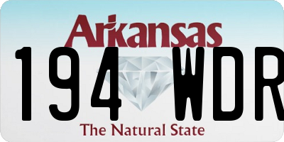 AR license plate 194WDR