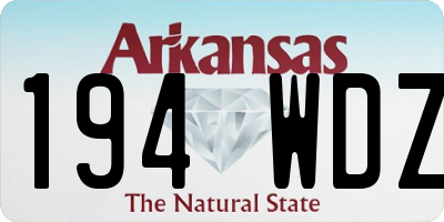 AR license plate 194WDZ