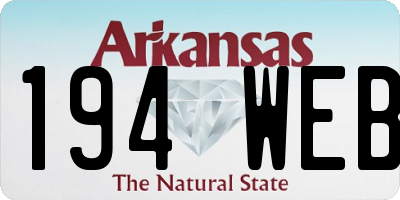 AR license plate 194WEB