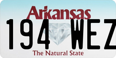 AR license plate 194WEZ