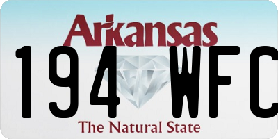 AR license plate 194WFC