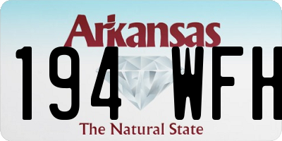 AR license plate 194WFH