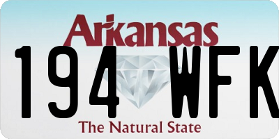 AR license plate 194WFK