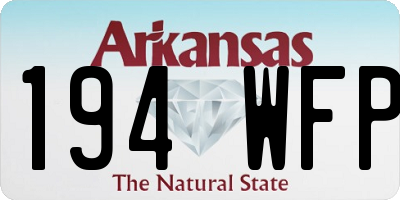 AR license plate 194WFP