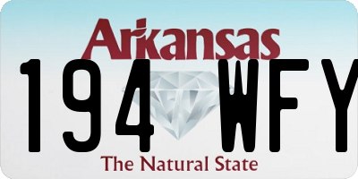 AR license plate 194WFY