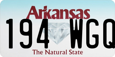 AR license plate 194WGQ