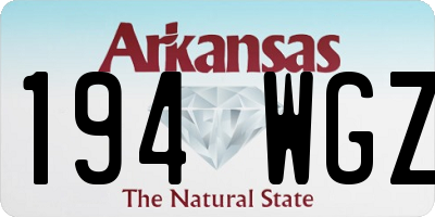 AR license plate 194WGZ