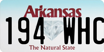 AR license plate 194WHC