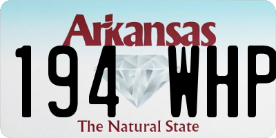 AR license plate 194WHP
