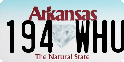 AR license plate 194WHU
