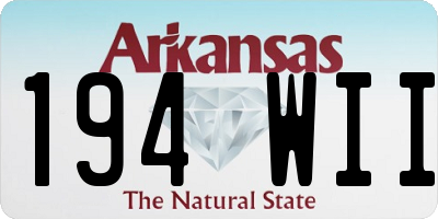 AR license plate 194WII