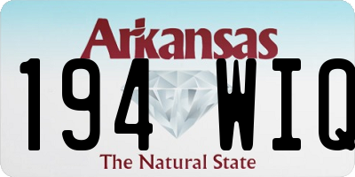 AR license plate 194WIQ