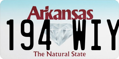 AR license plate 194WIY