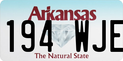 AR license plate 194WJE