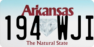 AR license plate 194WJI