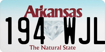 AR license plate 194WJL