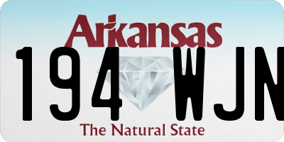 AR license plate 194WJN